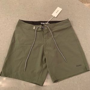 Rhythm boardshort - Classic Stretch Trunk Olive (size 30)